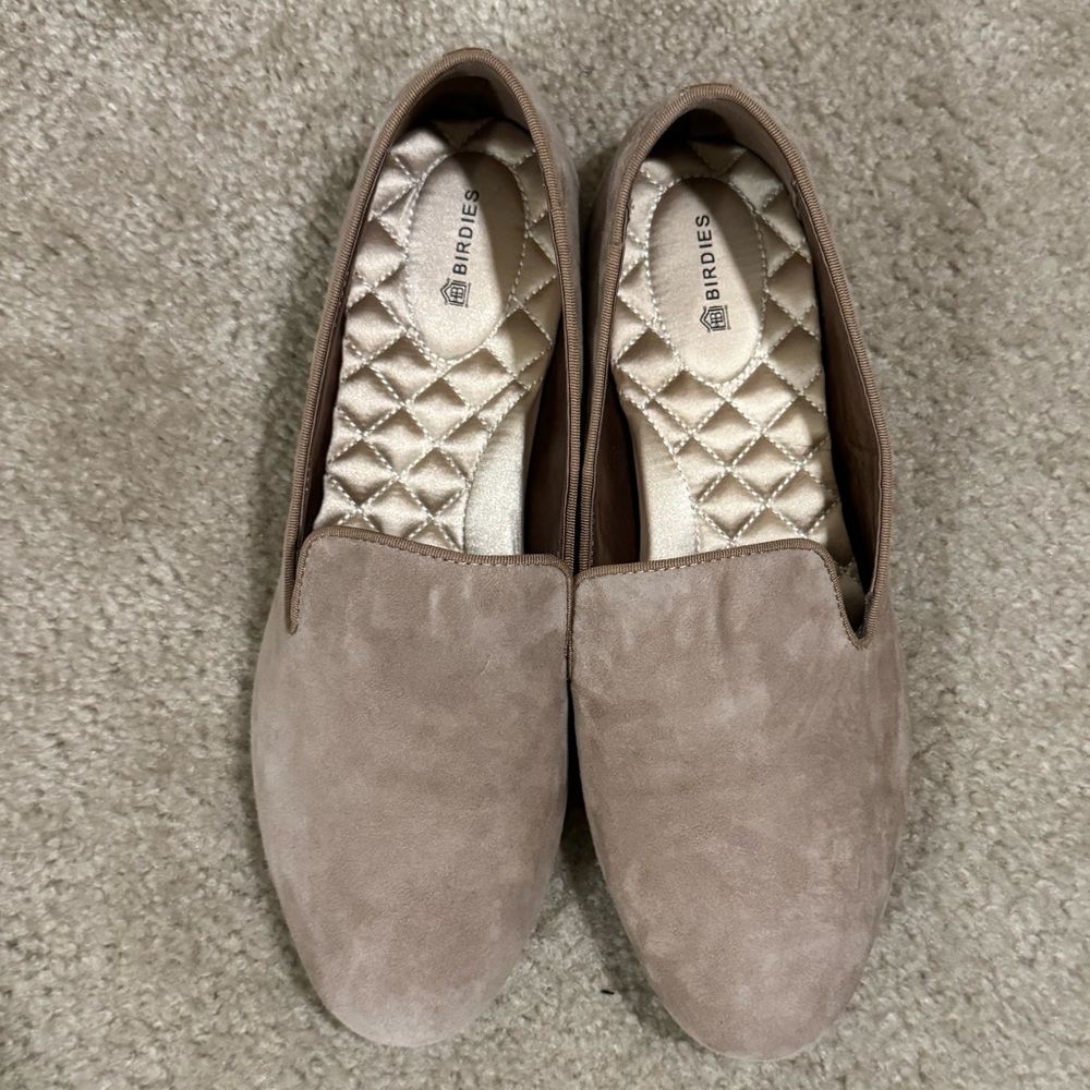 Birdies Starling Flats in Latte Suede
